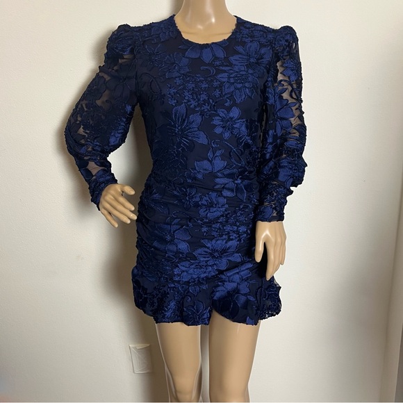 House of Harlow 1960 Floral Navy Dress - Picture 7 of 8